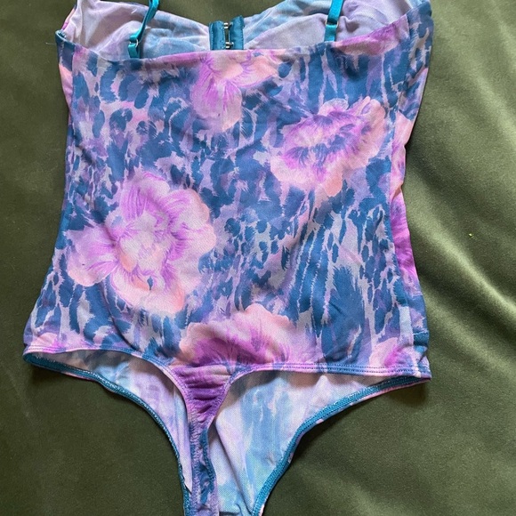 Free People Multicolor Floral Mesh Bodysuit - Picture 5 of 8